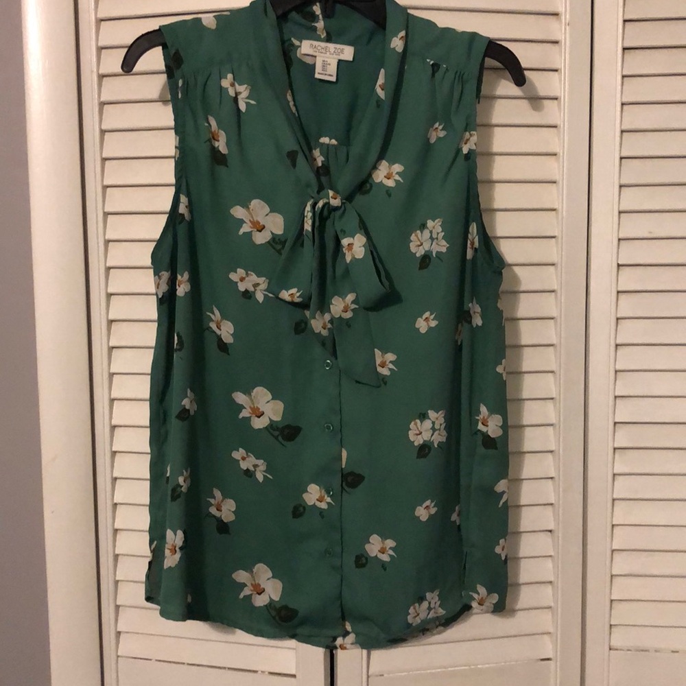 Rachel Zoe Collared Tank Top Blouse